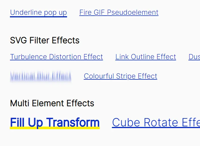 Link Hover Effects